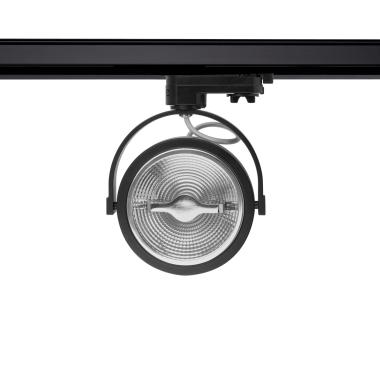 3-Circuit Track LED Spotlight 15W CREE AR111 Dimmable Black