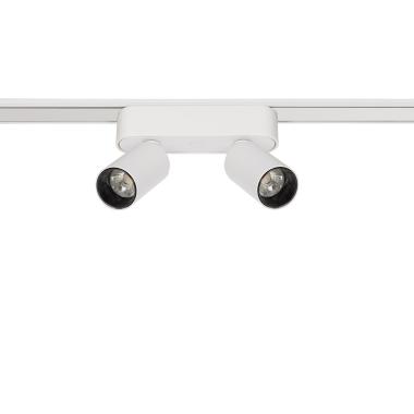 Spot LED sur Rail Magnétique 25mm Extra-Plat 10W Double 48V Blanc