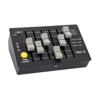 Controller DMX512 18 Kanäle Wiederaufladbar