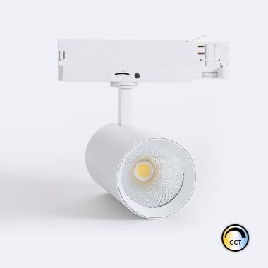 Lištový LED Reflektor Třífázový 40W Carlo CCT Flicker-Free Bílý