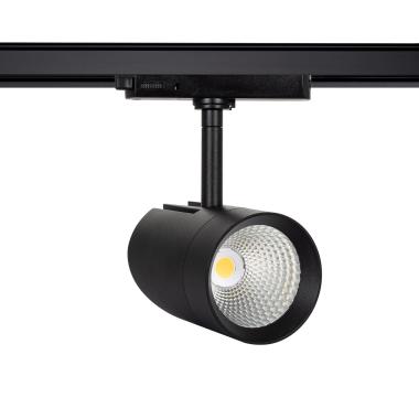 Spot LED sur Rail Triphasé 30W Fuji Noir