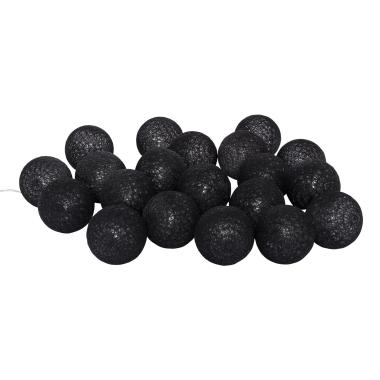 Guirlande 20 Boules LED noire