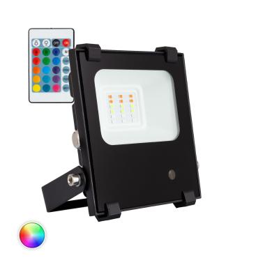 Dimmable HE PRO 10W LED Floodlight RGB 135lm/W IP65