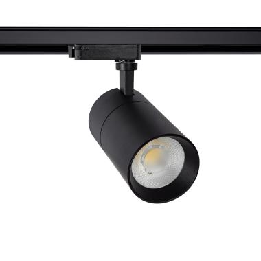 Spot LED sur Rail Monophasé 30W Mallet Dimmable Noir