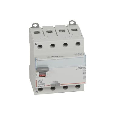 Differentieel Schakelaar Industieel 4P 300mA 25-63 A 10kA Clase AC LEGRAND DX³ 411664