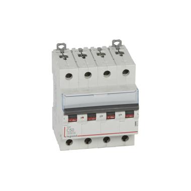 Wyłącznik Magnetotermiczny Przemysłowy 4P 50A 10kA Krzywa C LEGRAND DX³ 407933