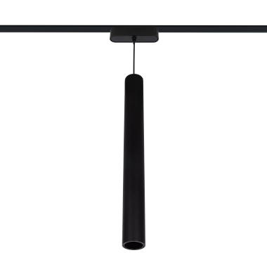 Quartz Pendant 7W LED Spotlight in Black for 25mm SuperSlim 48V Magnetic Track