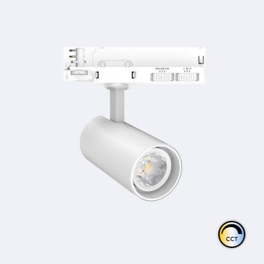 20W Fasano Dimmable CCT LED Spotlight for 3-Circuit Track in White