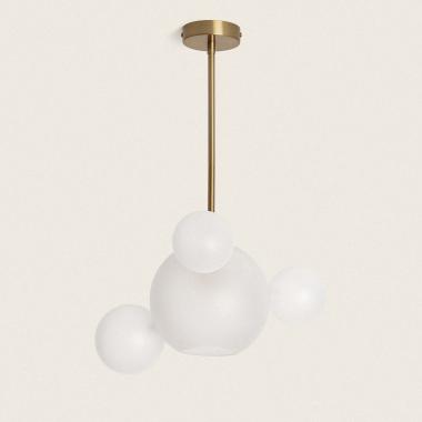 Ludmila Glass & Metal Pendant Lamp