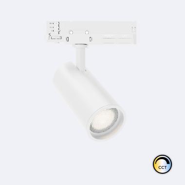 Spot LED sur Rail Triphasé 20W Fasano Dimmable CCT Anti-éblouissement Blanc