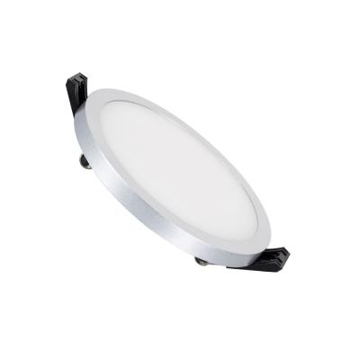 LED Paneel 8W Rond Slim Inbouw LIFUD Grijs Zaag maat Ø75 mm