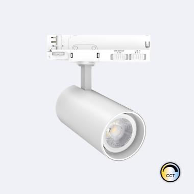 Spot LED sur Rail Triphasé 30W Fasano Dimmable CCT Blanc