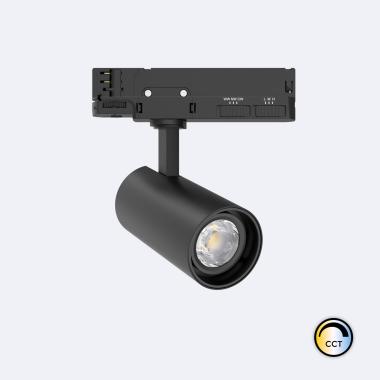 Spot LED sur Rail Triphasé 20W Fasano Dimmable CCT Noir