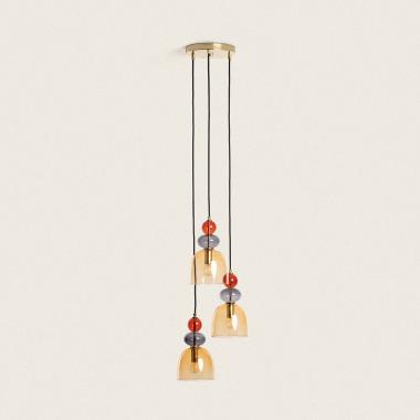 Hanglamp Metaal en Glas Tri Baudelaire