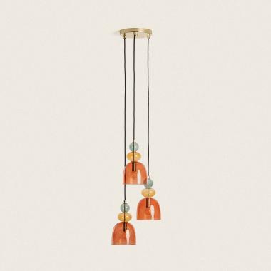 Hanglamp Metaal en Glas Tri Baudelaire