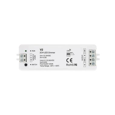 Controller Striscia LED CCT 2 Canali per Controllo Remoto RF