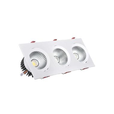 Oczko Downlight LED 15W Prostokątne Potrójne New Madison Wycięcie 255x75 mm