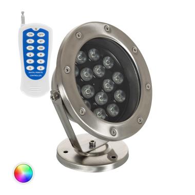 15W 12V Submersible IP68 RGB LED Surface Floodlight