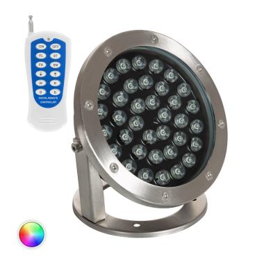 36W 12V Submersible IP68 RGB LED Surface Floodlight