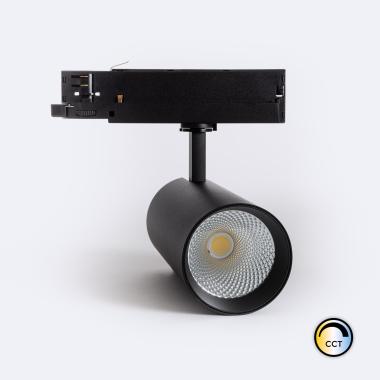 Lištový LED Reflektor Třífázový 40W Carlo CCT Flicker-Free Černý