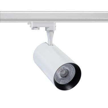 Spot LED sur Rail Triphasé 30W Vulcan Blanc