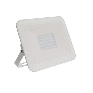 LED- Fluter 30W 120lm/W IP65 Slim Glas Weiss