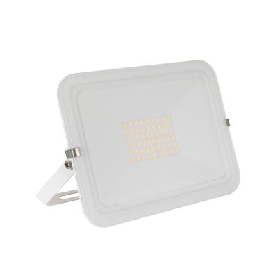 White 50W 120lm/W IP65 Glass Slim LED Floodlight