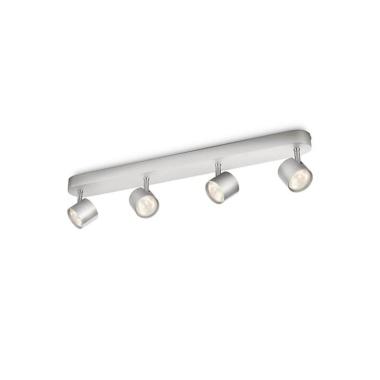 Plafondlamp PHILIPS Star Dimbaar LED 4x4.5W met 4 spotlights