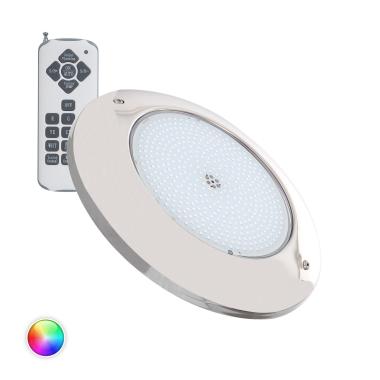 Zwembadlamp Opbouw Onderdomplebaar LED 12V AC  35W RGB RVS IP68