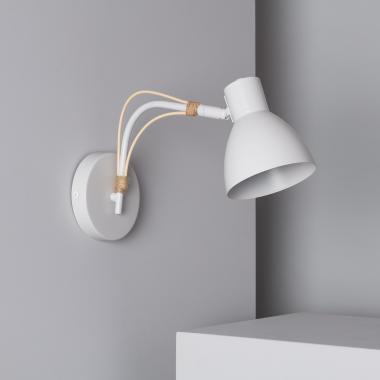 Lampe Murale Orientable Bois et Métal Cubal