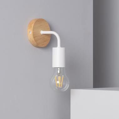 Wandlamp van Hout en Metaal Jedali