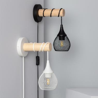 Lampe Murale Bois et Métal Monah