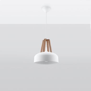 Casco Natural Wooden Pendant Lamp SOLLUX