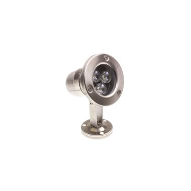 Reflektor LED Natynkowy Inox LED 12V 3W