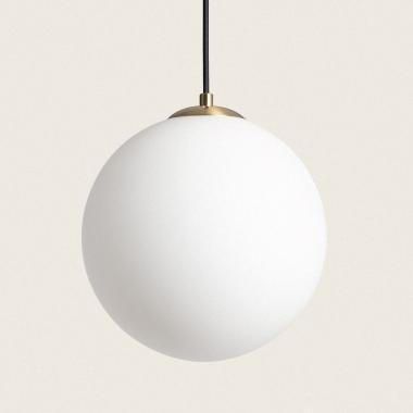 Hanglamp van Metaal en Glas Moonlight Brass