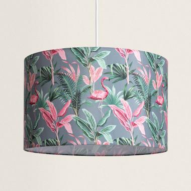 Flamenco Metal & Fabric Pendant Lamp