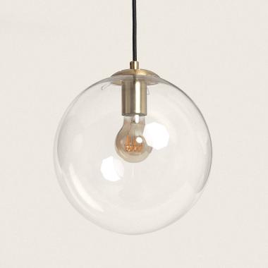 Hanglamp van Metaal en Glas Moonlight Clear