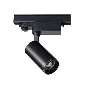 Spot LED sur Rail Monophasé 30W West Dimmable CCT Multi-angle 15-60º Noir