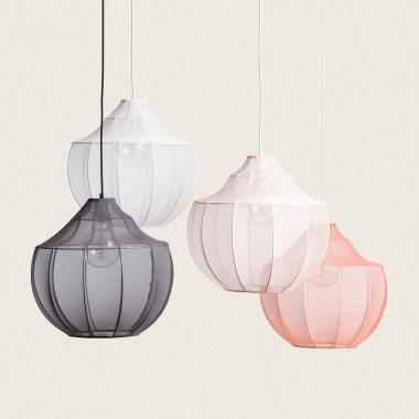 Ayla Metal & Fabric Pendant Lamp