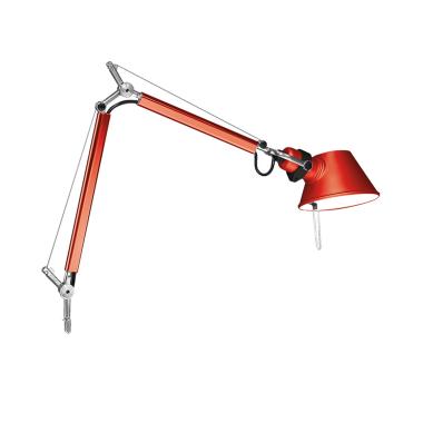 ARTEMIDE Gloss White Tolomeo Micro Table Lamp with Fixed Support