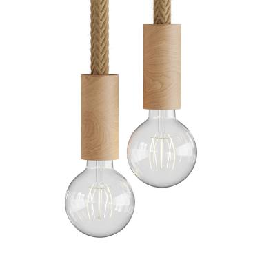 Hanglamp van hout outdoor Snake Eiva Creative-Cables SPL012CLS24-20