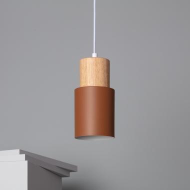 Kidonge Aluminium & Wood Pendant Lamp