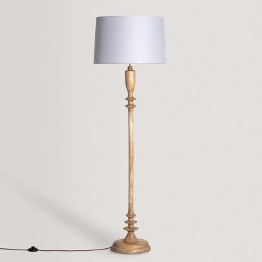 Meena Wooden Floor Lamp ILUZZIA