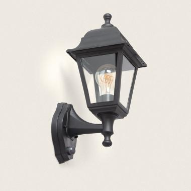 Lampa Ścienna Zewnętrzna Czarna Sennen z Czujnikiem PIR