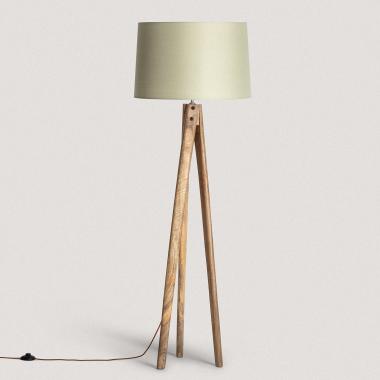 Lampadaire en bois Kumar ILUZZIA