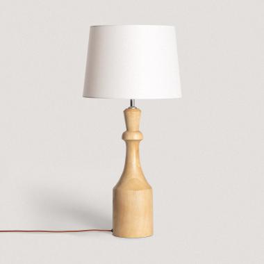 Marala Wooden Table Lamp ILUZZIA