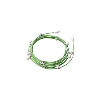 Ghirlanda da Esterni Lumet System 12.5m con 10 Portalampade E27 Bianco CATE27B125 CREATIVE-CABLES