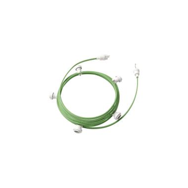 Guirlande Extérieure Lumet System 7.5m avec 5 Douilles E27 Blanche Creative-Cables CATE27B075