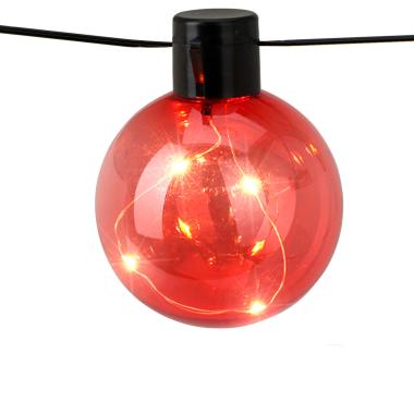 Ghirlanda LED per Esterni RGB  da 10 Lampadine Jarli 7.5m