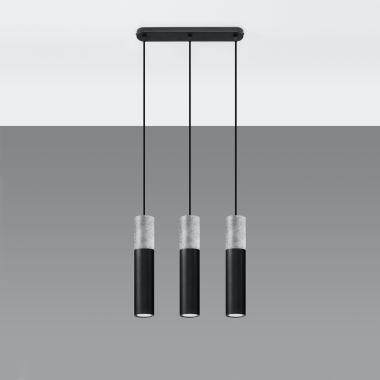 Hanglamp Borgio 3 Beton SOLLUX